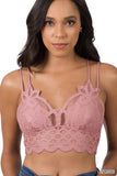 CROCHET LACE BRALETTE WITH BRA PADS