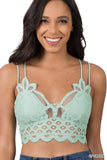 CROCHET LACE BRALETTE WITH BRA PADS