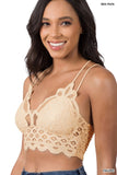 CROCHET LACE BRALETTE WITH BRA PADS